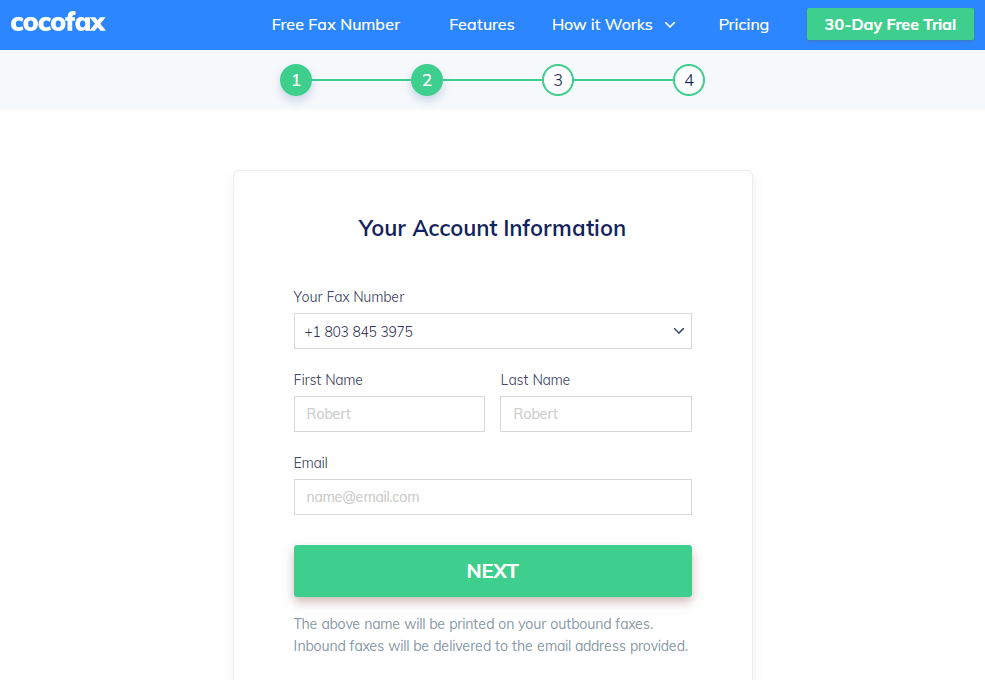free trial account info 1